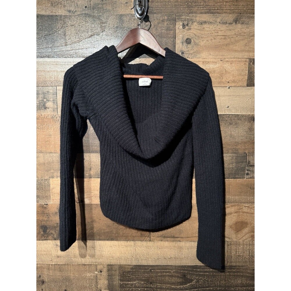 🔥Wilfred Aritzia W/Cashmere & Wool Ribbed Sweater Medium Old Money-EXCELLENT